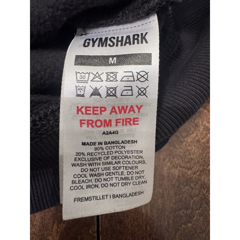 Men's Medium Black Gymshark Pullover Hoodie - Picture 5 of 7
